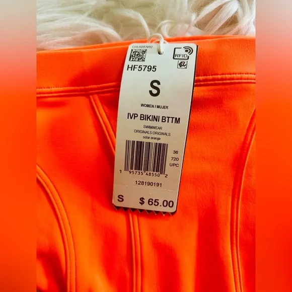 ADIDAS IVY PARK SOLAR ORANGE 3 PIECE SET….SZ SMALL. WOWZA😎 - Picture 9 of 11